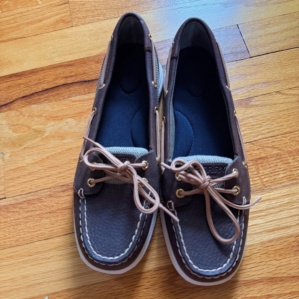 Sperry Topsiders - Women’s Dark Brown Angelfish One-Eye Boat Shoe